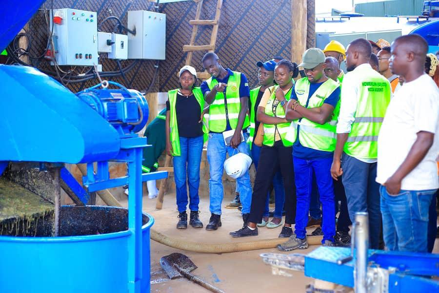 Students and staff from department of Water Resources Engineering at Wabigalo, Kampala, and Homeklin Uganda Ltd